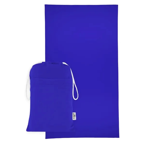 63" x 35" sand-free rPET beach towel with pouch.... from ASI 61125 Hit Promotional Products / Hit®
