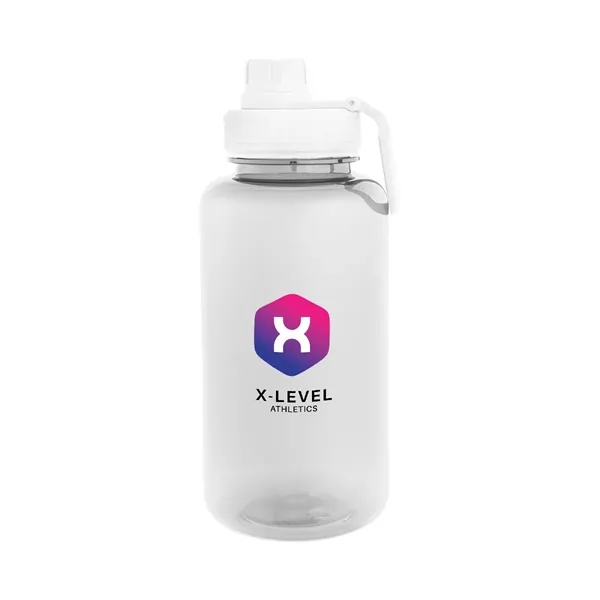 34 oz. rPET bottle with screw-on, spill-resistant flip-top sip through lid... from ASI 61125 Hit Promotional Products / Hit®