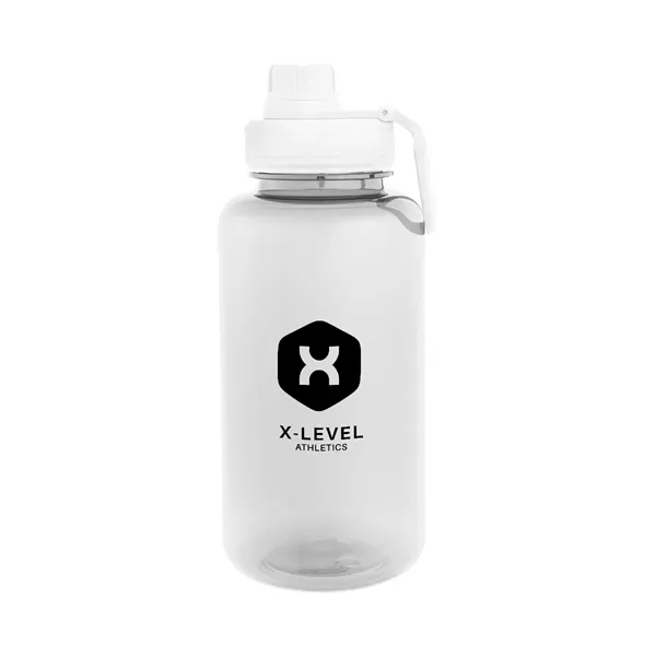 34 oz. rPET bottle with screw-on, spill-resistant flip-top sip through lid... from ASI 61125 Hit Promotional Products / Hit®