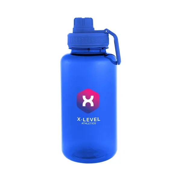 34 oz. rPET bottle with screw-on, spill-resistant flip-top sip through lid... from ASI 61125 Hit Promotional Products / Hit®