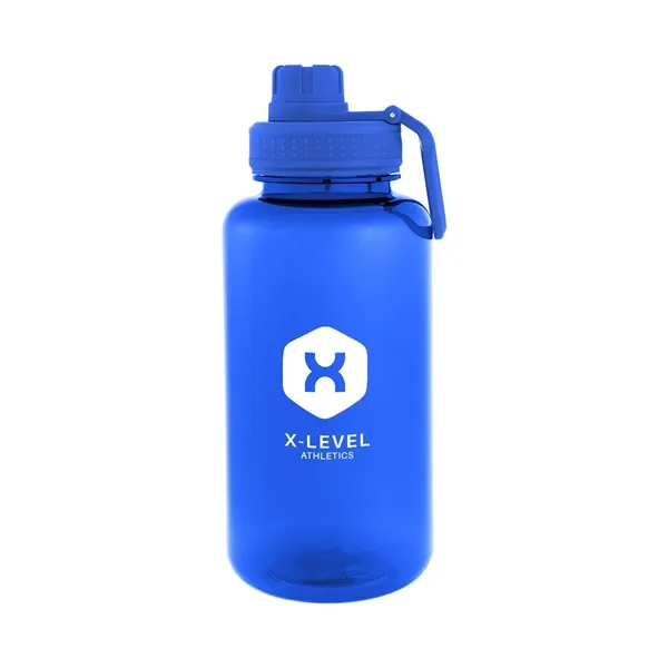 34 oz. rPET bottle with screw-on, spill-resistant flip-top sip through lid... from ASI 61125 Hit Promotional Products / Hit®