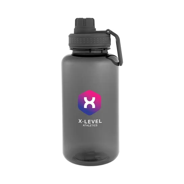 34 oz. rPET bottle with screw-on, spill-resistant flip-top sip through lid... from ASI 61125 Hit Promotional Products / Hit®