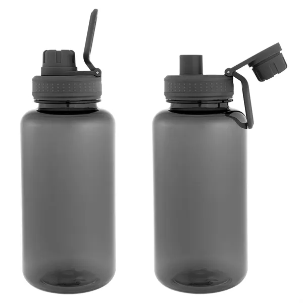 34 oz. rPET bottle with screw-on, spill-resistant flip-top sip through lid... from ASI 61125 Hit Promotional Products / Hit®