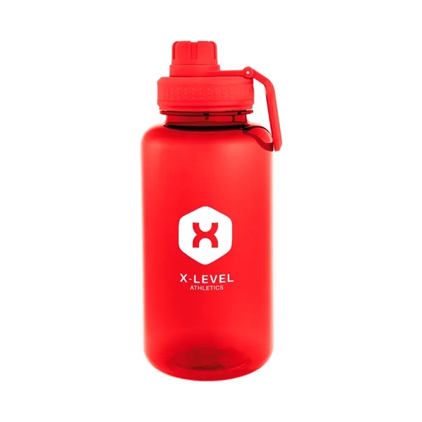 34 oz. rPET bottle with screw-on, spill-resistant flip-top sip through lid... from ASI 61125 Hit Promotional Products / Hit®