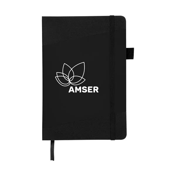Recycled journal with 80 lined pages, pen loop, bookmark and strap... from ASI 61125 Hit Promotional Products / Hit®