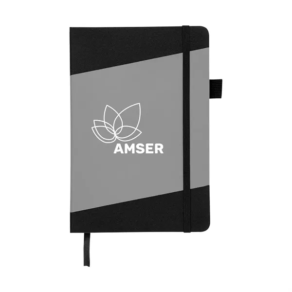 Recycled journal with 80 lined pages, pen loop, bookmark and strap... from ASI 61125 Hit Promotional Products / Hit®