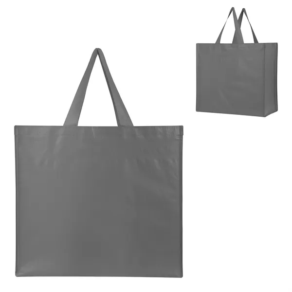 Recycled, laminated non-woven tote bag with 18" handles.... from ASI 61125 Hit Promotional Products / Hit®