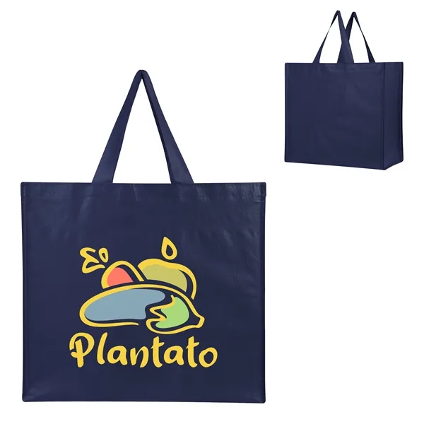Recycled, laminated non-woven tote bag with 18" handles.... from ASI 61125 Hit Promotional Products / Hit®