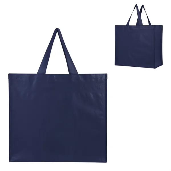 Recycled, laminated non-woven tote bag with 18" handles.... from ASI 61125 Hit Promotional Products / Hit®