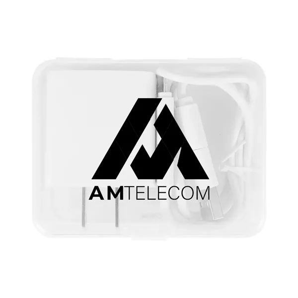 Cable set with a 20-watt wall adapter and 60-watt fast charging... from ASI 61125 Hit Promotional Products / Hit®