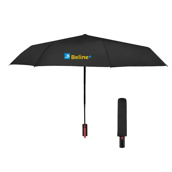 Telescopic folding umbrella with automatic open/close and 42" arc.... from ASI 61125 Hit Promotional Products / Hit®