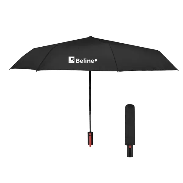 Telescopic folding umbrella with automatic open/close and 42" arc.... from ASI 61125 Hit Promotional Products / Hit®
