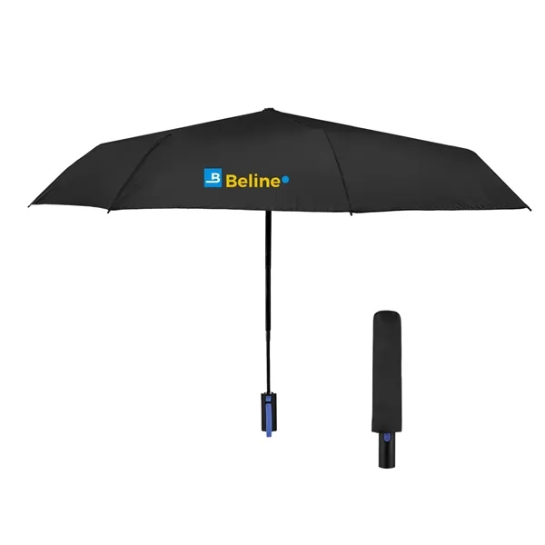 Telescopic folding umbrella with automatic open/close and 42" arc.... from ASI 61125 Hit Promotional Products / Hit®