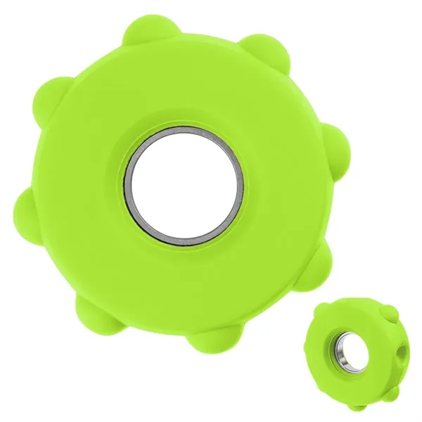 Silicone fidget spinner with push-pop bubbles.... from ASI 61125 Hit Promotional Products / Hit®