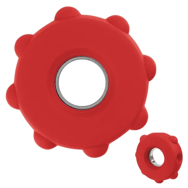 Silicone fidget spinner with push-pop bubbles.... from ASI 61125 Hit Promotional Products / Hit®