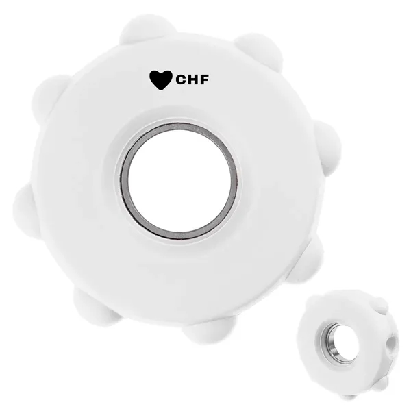 Silicone fidget spinner with push-pop bubbles.... from ASI 61125 Hit Promotional Products / Hit®