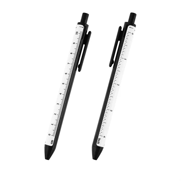 Click-action pen with removable 4" ruler.... from ASI 61125 Hit Promotional Products / Hit®