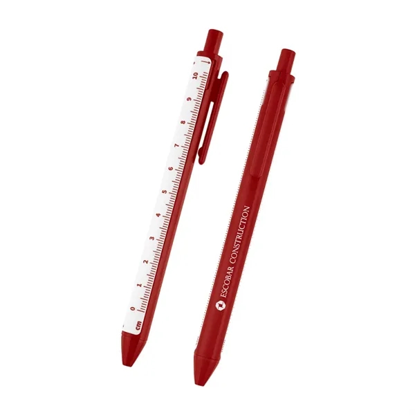 Click-action pen with removable 4" ruler.... from ASI 61125 Hit Promotional Products / Hit®
