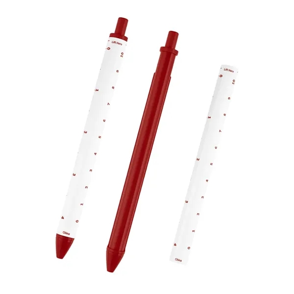 Click-action pen with removable 4" ruler.... from ASI 61125 Hit Promotional Products / Hit®