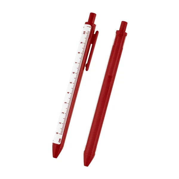Click-action pen with removable 4" ruler.... from ASI 61125 Hit Promotional Products / Hit®