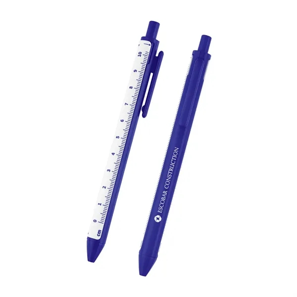 Click-action pen with removable 4" ruler.... from ASI 61125 Hit Promotional Products / Hit®