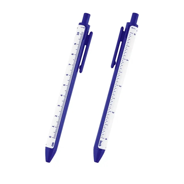 Click-action pen with removable 4" ruler.... from ASI 61125 Hit Promotional Products / Hit®