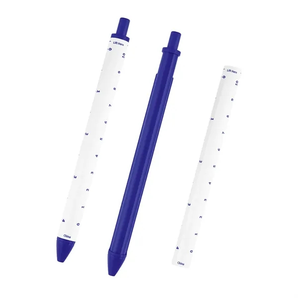 Click-action pen with removable 4" ruler.... from ASI 61125 Hit Promotional Products / Hit®