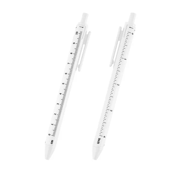 Click-action pen with removable 4" ruler.... from ASI 61125 Hit Promotional Products / Hit®