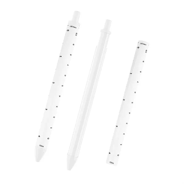 Click-action pen with removable 4" ruler.... from ASI 61125 Hit Promotional Products / Hit®