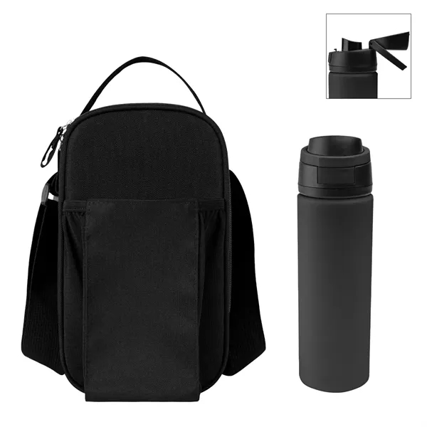 Refresh and refuel kit with a 4-can cooler sling bag and... from ASI 61125 Hit Promotional Products / Hit®