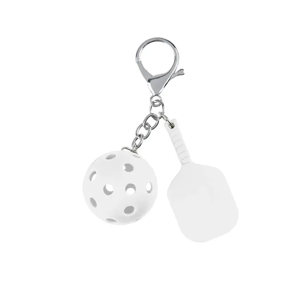 Pickleball-themed keychain with lobster claw attachment.... from ASI 61125 Hit Promotional Products / Hit®
