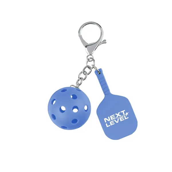 Pickleball-themed keychain with lobster claw attachment.... from ASI 61125 Hit Promotional Products / Hit®