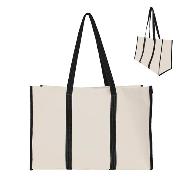 9" x 13" x 19" recycled natural canvas tote bag with... from ASI 61125 Hit Promotional Products / Hit®
