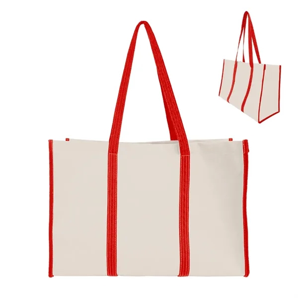9" x 13" x 19" recycled natural canvas tote bag with... from ASI 61125 Hit Promotional Products / Hit®