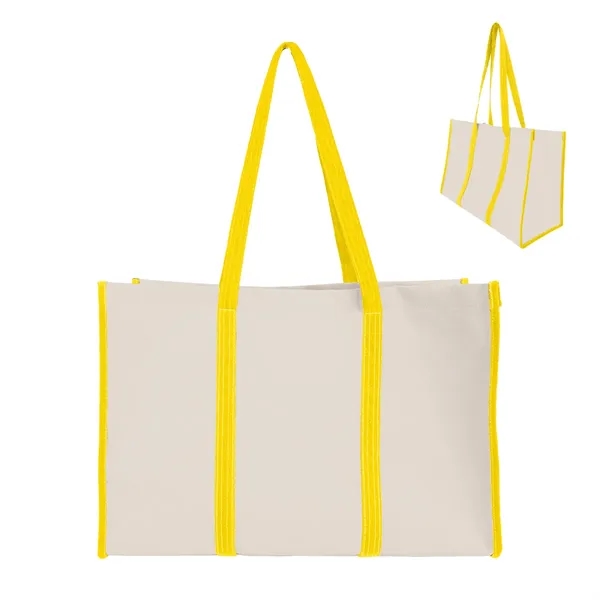 9" x 13" x 19" recycled natural canvas tote bag with... from ASI 61125 Hit Promotional Products / Hit®