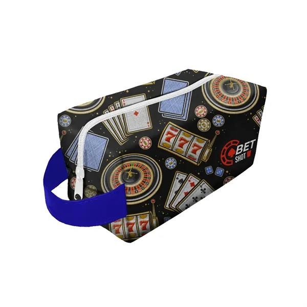 4" x 4" x 9" cosmetics bag with zippered main compartment... from ASI 61125 Hit Promotional Products / Hit®