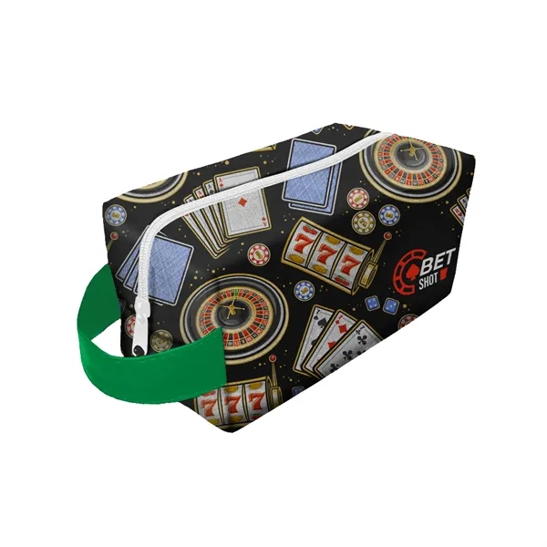 4" x 4" x 9" cosmetics bag with zippered main compartment... from ASI 61125 Hit Promotional Products / Hit®