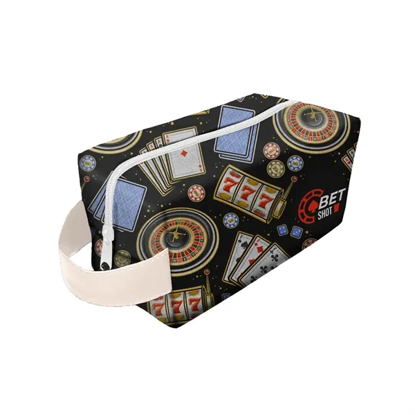 4" x 4" x 9" cosmetics bag with zippered main compartment... from ASI 61125 Hit Promotional Products / Hit®