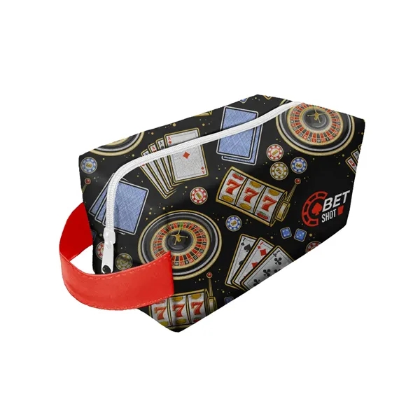 4" x 4" x 9" cosmetics bag with zippered main compartment... from ASI 61125 Hit Promotional Products / Hit®