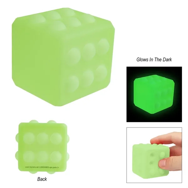 Glow-In-The-Dark Push Pop Cube... from ASI 61125 Hit Promotional Products / Hit®