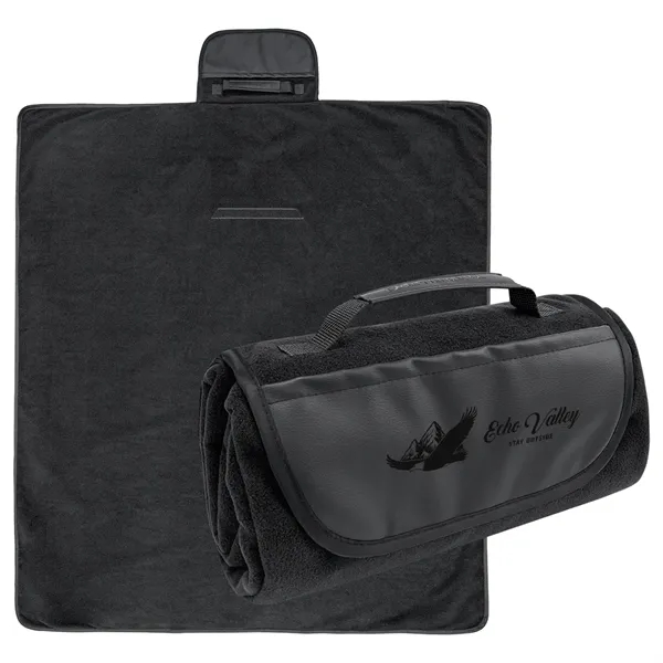 Cutter & Buck® rPET Roll-Up Picnic & Camping Blanket... from ASI 61125 Hit Promotional Products / Hit®