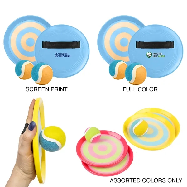 This catch and throw game includes 2 hook and loop mitts... from ASI 52710 Lincoln Line