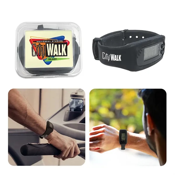 This digital watch can also record steps, distance traveled (miles/km) and... from ASI 52710 Lincoln Line