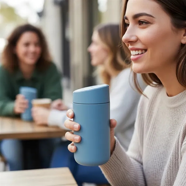 Stylish 12oz insulated mug with slide lid and ceramic interior-add your... from ASI 72657 Active Life Promo / Apres Ski Active Life