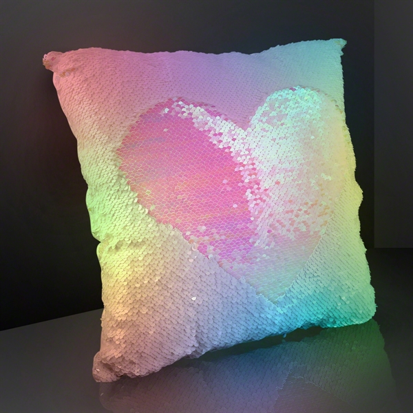 14" Luminous Light Up Flip Sequin Pillow; Blank Pricing... from ASI 34194 ALightPromos