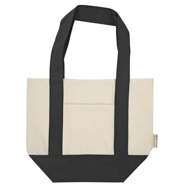 Durable mini cotton canvas tote with stash pocket and sturdy handles... from ASI 67557 LimeLight Ent