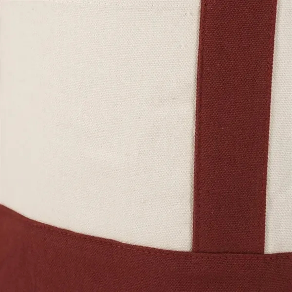 Durable mini cotton canvas tote with stash pocket and sturdy handles... from ASI 67557 LimeLight Ent