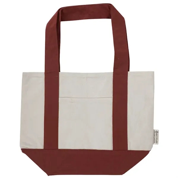 Durable mini cotton canvas tote with stash pocket and sturdy handles... from ASI 67557 LimeLight Ent
