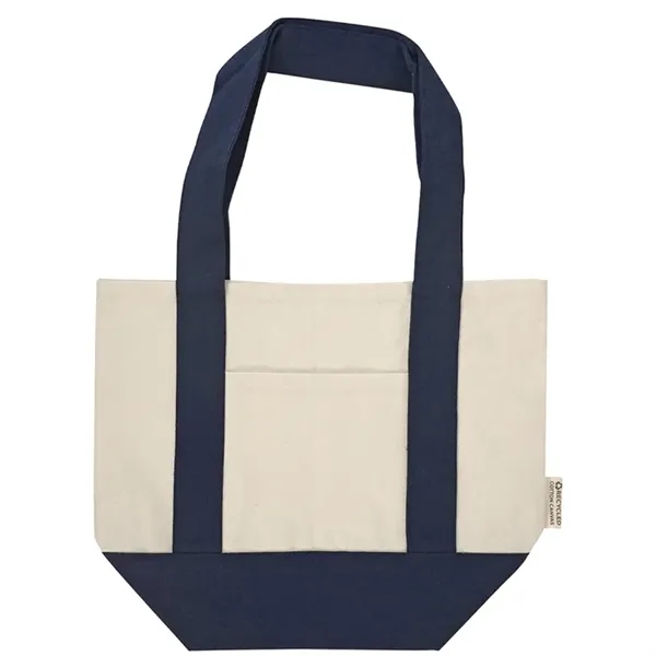 Durable mini cotton canvas tote with stash pocket and sturdy handles... from ASI 67557 LimeLight Ent