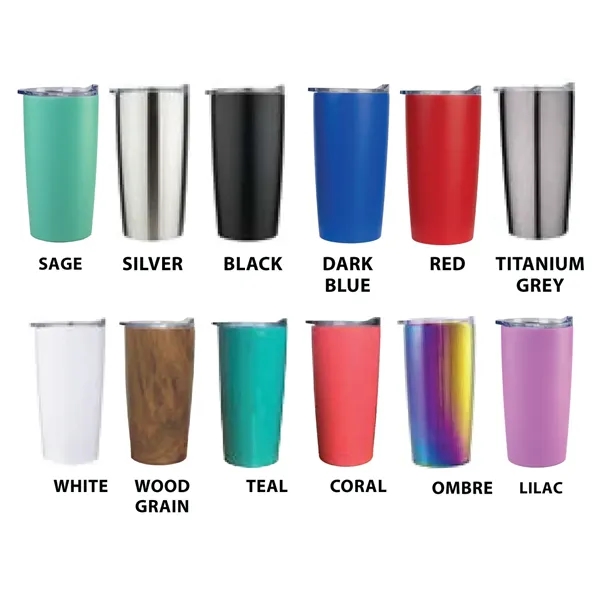 This 20 Oz. Stainless Steel Double wall Tumbler comes in various... from ASI 92868 US Poly Enterprise Inc / The Poly Line